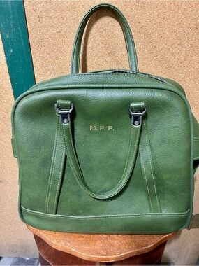 Vintage American Tourister Leather Laptop Tote Bag